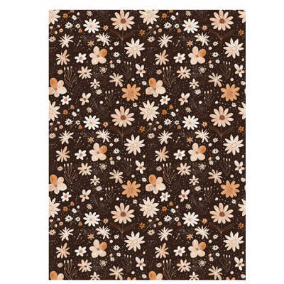 Motif floral d'automne sans cadre