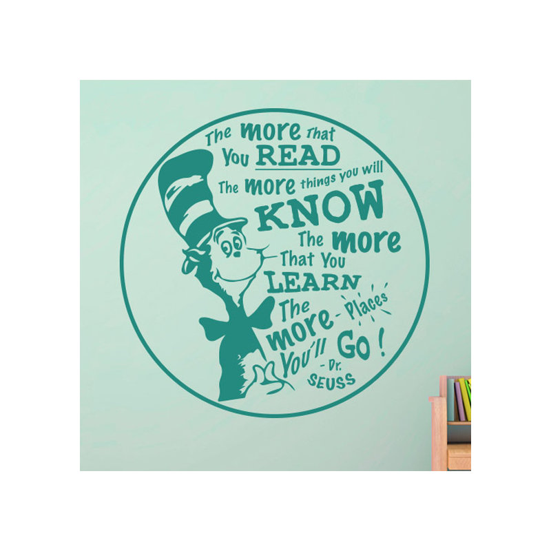 Non-Wall Damaging Wall Decal, Aqua Green