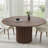 Solid Wood Dining Table Round Pedestal Kitchen Table-137385671-137385669