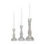  3 Piece Glass Tabletop Candlestick Set
