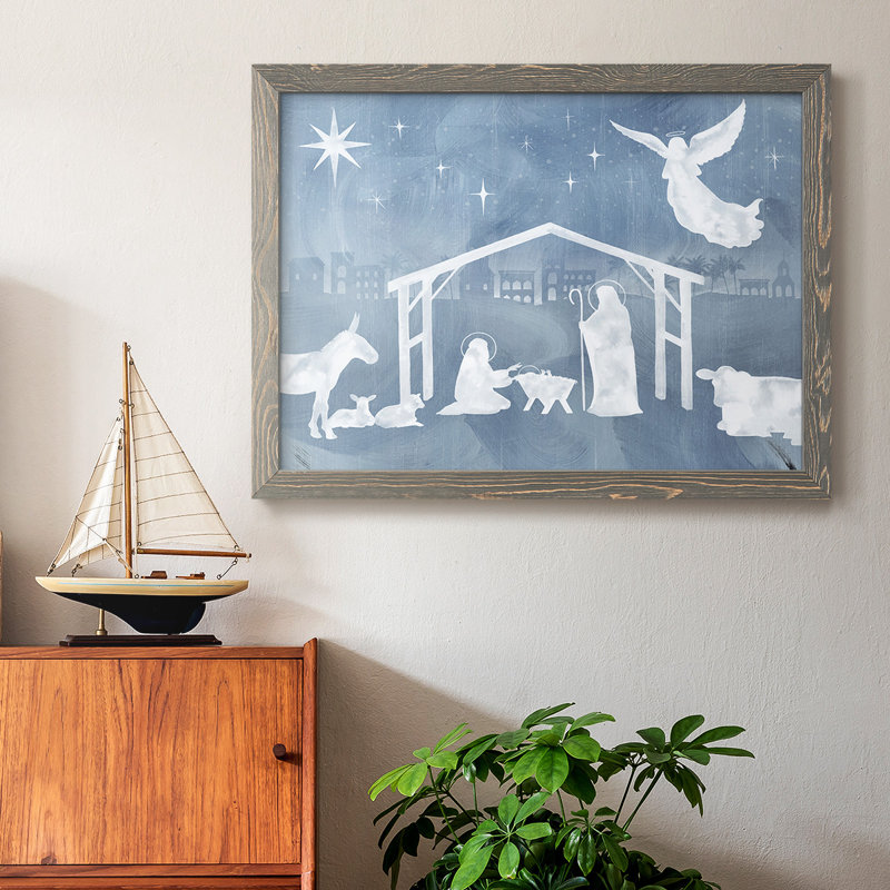 Star of Bethlehem Collection A, reproduction d'art sur toile, Gris, H 22 po x l 32 po