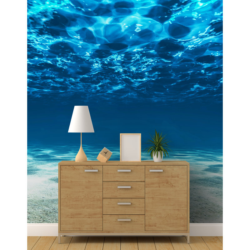 Murale de plage sous-marine Doory, l 48 po x L 108 po