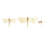 Aluminum Metal Dragonfly Gold Wall Decor with Spotted Cutout Wings Set