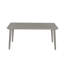 Table de jardin en aluminium pour 8 personnes, avec trou pour parasol de 5,6 cm, résistante aux intempéries, idéale pour terrasse, jardin, véranda ou pelouse. Finition en chêne blanchi.-1313852329-1313852335