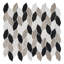 Channing 1-in. x 2.5-in. Elongated Hex Marble Look Polished Natural Stone Wall & Floor Mosaic Tile-50210664