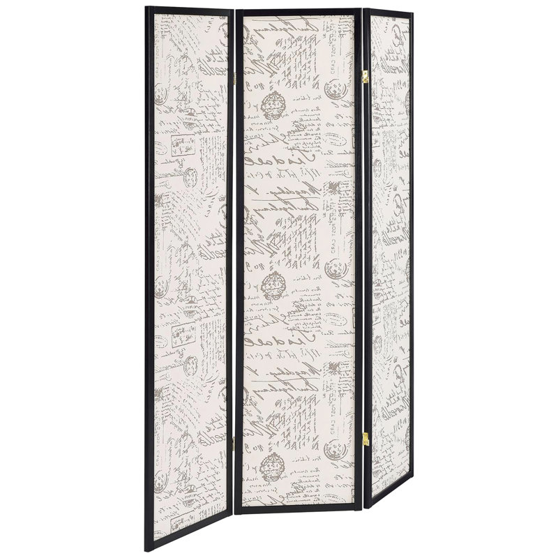 Paravent beige - motif de toile française pour un intérieur gracieux et une maison charmante