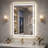 LED Rectangular Bathroom Mirror, Adjustable Light, Anti-fog Glass-30318878