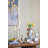 Two-Tiered Ceramic Vase With Ornate Accents For Home Decor And Floral Display