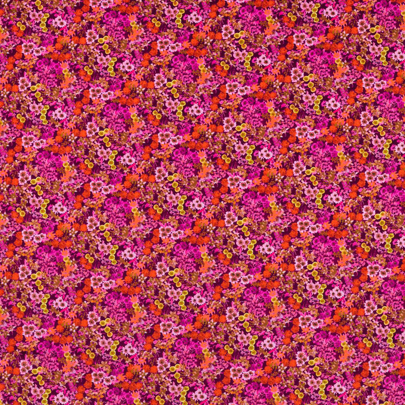 Wildflower Meadow Fabric, Carnelian/Spinel/Amethyst