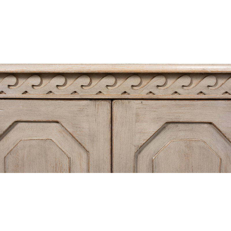 Wrenn 58'' W Solid Wood, Stone Gray