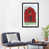 Toile encadrée de bois rustique foncé
