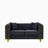 Modern Chesterfield Loveseat Sofa with Button Tufting