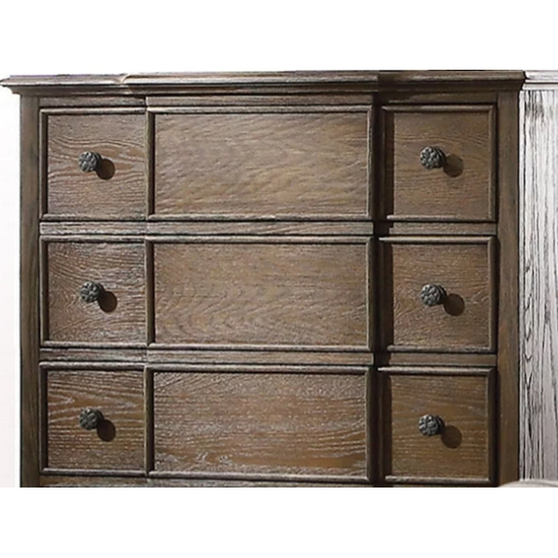 Commode moderne en chêne vieilli