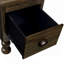 Table de bout en bois massif, table de bout rectangulaire étroite de 23,6 po avec tiroir, table de chevet rétro pour petits espaces, salon, chambre à coucher, assemblage facile, espresso-1944441775