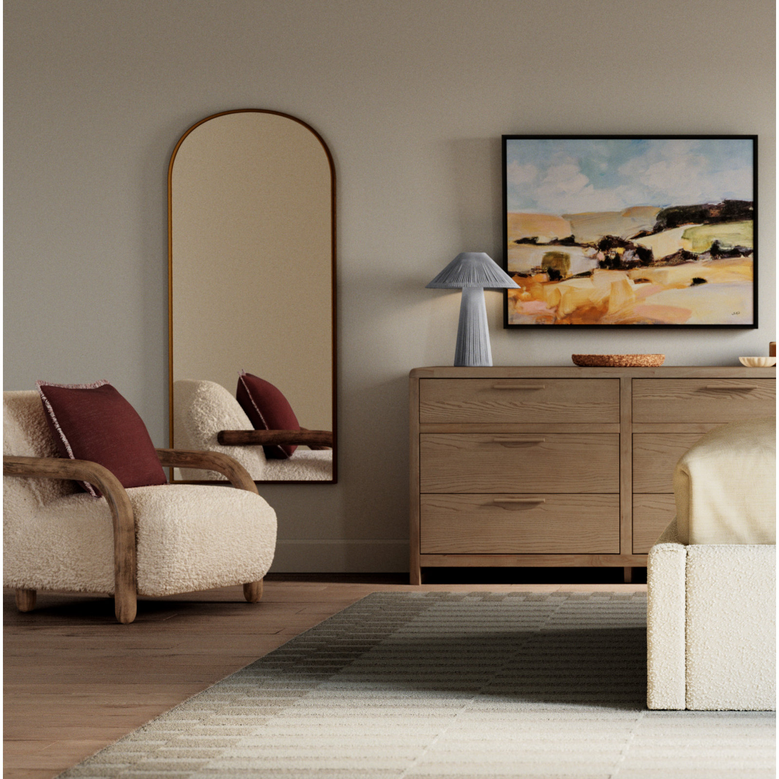 Risco Accent Armchair, Andes Natural Polyester, Distressed Natural, Distressed Natural