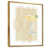 Toile avec cadre flottant or