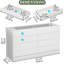Commode double 8 tiroirs l 47,36 po-2078133320