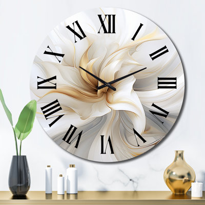 Horloge murale en métal Fractal