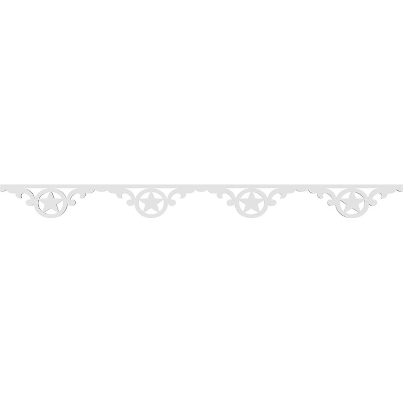 Garniture de sol en PVC de qualité architecturale H 4 po x P 5/8 po x L 48 po Austin, H 4 po x L 48 po x P 0,63 po