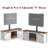 Fireplace TV Stand with Mount and Charging Station LED Lights, Entertainment Center with Height Adjustable Swivel Mount and Barn Doors Storage Cabinets for TVs Up to 70 inch-1364436687-1364436721