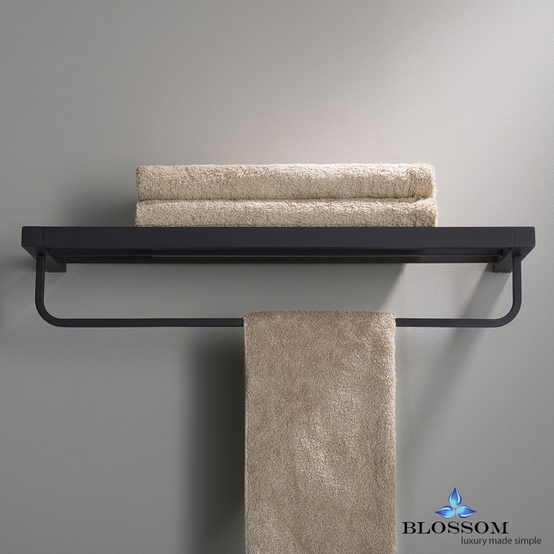 Porte-serviettes mural 600 Series, Noir mat