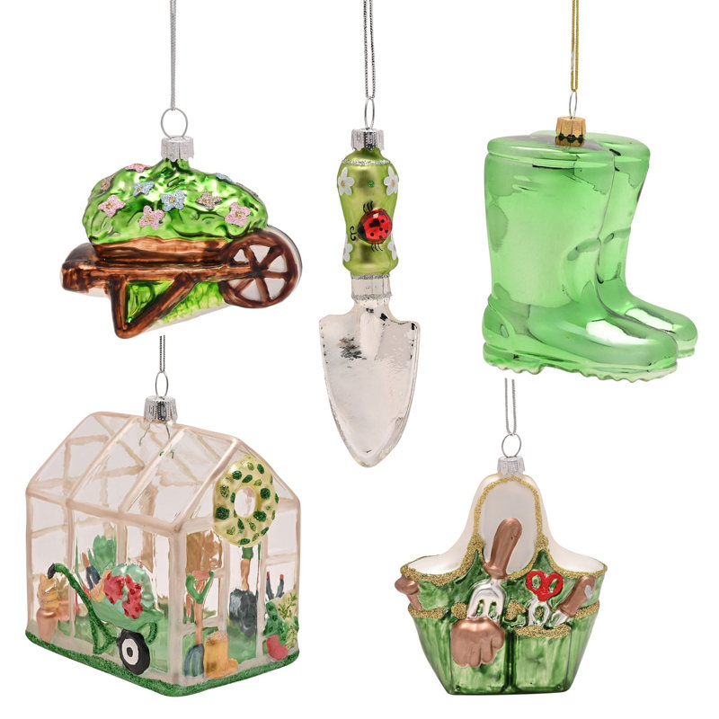 19cm Abstract Glass Novelty & Humour Hanging Figurine Ornament