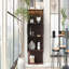 Vitrine 51,2 po, lumière DEL, porte vitrée, tablettes réglables en verre pour garde-manger / cuisine - standard-129911398