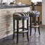 Zebrano Swivel Bar Stool-46830247