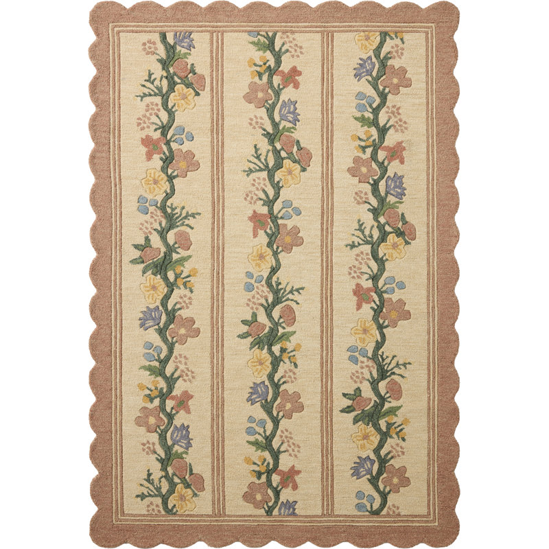 Rifle Paper Company x Loloi Thistle Blush / Multi  Area Rug, Rectangle 7'9" x 9'9"