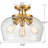 Bozzuto Glass Semi Flush Mount-87400132