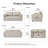 Bridgeview Leather Mid Century Modern Upholstered Square Arm Sofa or Loveseat-1911541065-1911478719