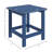 Outsunny Adirondack Side Table, Square Patio End Table, Weather Resistant 15" Outdoor HDPE Table for Porch, Pool, Balcony, Blue
