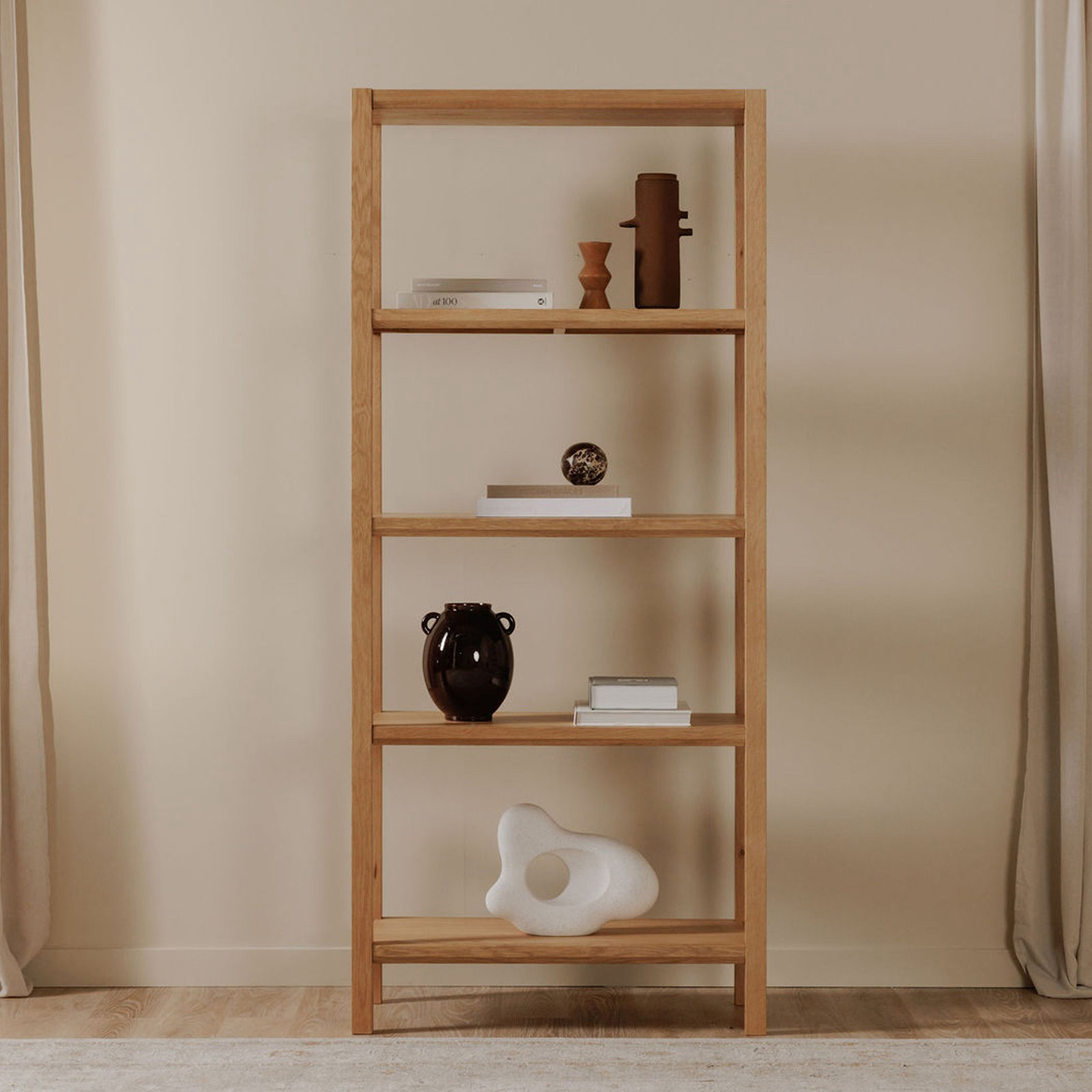 Voss 35" Bookcase, Natural