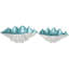 Ensemble de bols décoratifs en métal et aluminium sarcelle Briken-1139562971