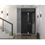 Porte d'entrée extérieure prémontée en acier Cynex 6777, inserts en acier inoxydable noir, style moderne, peint, largeur 91,4 cm x hauteur 203,2 cm, ouverture à gauche vers l'intérieur.-93484011-93484013-93484037