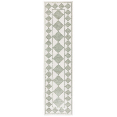 Tapis géométrique touffeté à la main Wharton