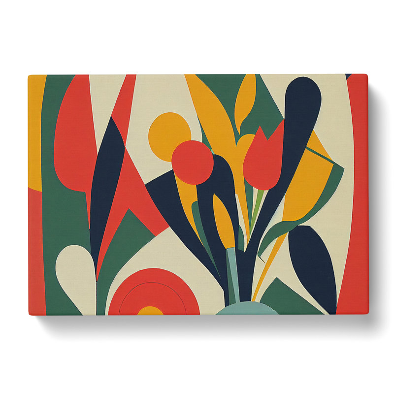 Timeless Abstract Flowers - Wrapped Canvas, 35cm H x 50cm W x 3cm D