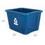 Poubelle en plastique et poubelle de recyclage ouverte en plastique - 17 gallons