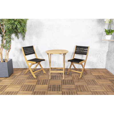 Allar 2 - Person Patio Dining Set with Round Table