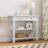 Minimalist Console Table with Drawer and Two Sturdy Shelves,-420974749