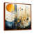Toile avec cadre flottant brun