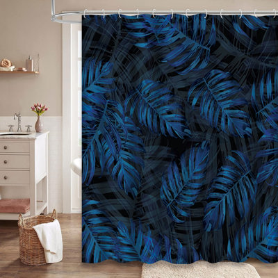 Rideau de douche avec 12 crochets