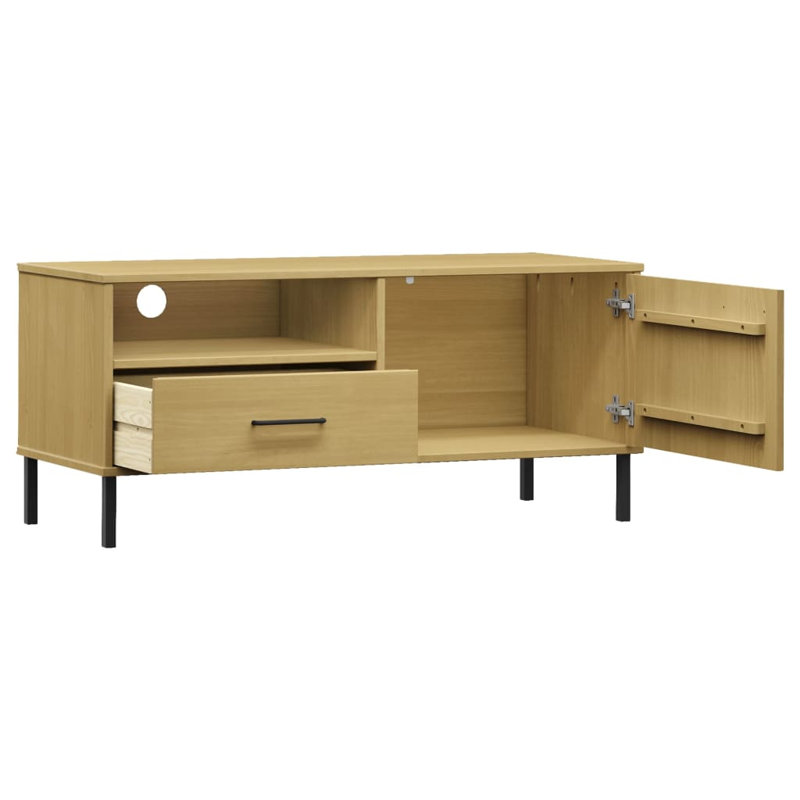 Leolia TV Stand for TVs up to 43", Brown