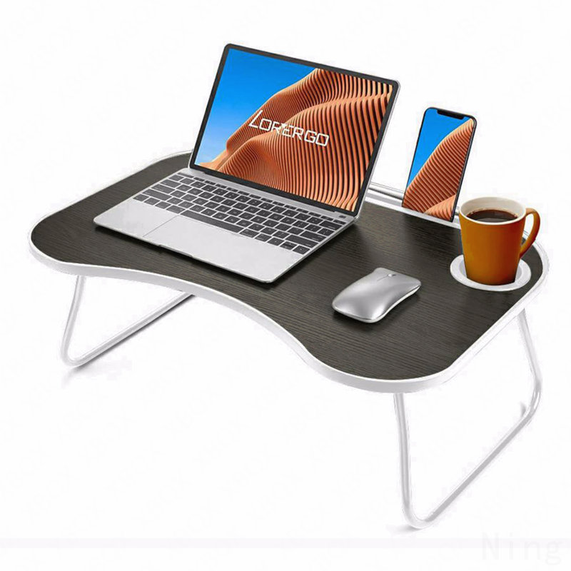 Laptop Stand For Bed, Blanc, Noir