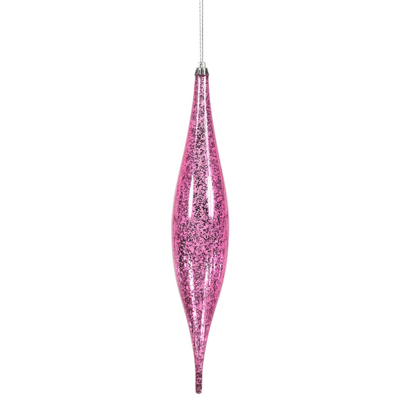 Ornement de Noël 13 "Mercury Rain Drop, Mauve