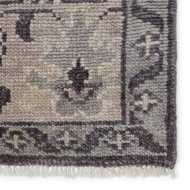 Rivas Oriental Area Rug in Grey/Quiet Shade/Moonstruck/Alloy, Rectangle 6' x 9'