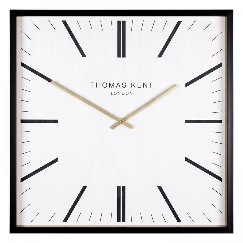 Garrick Wall Clock, 61cm H x 61cm W x 4cm D, White
