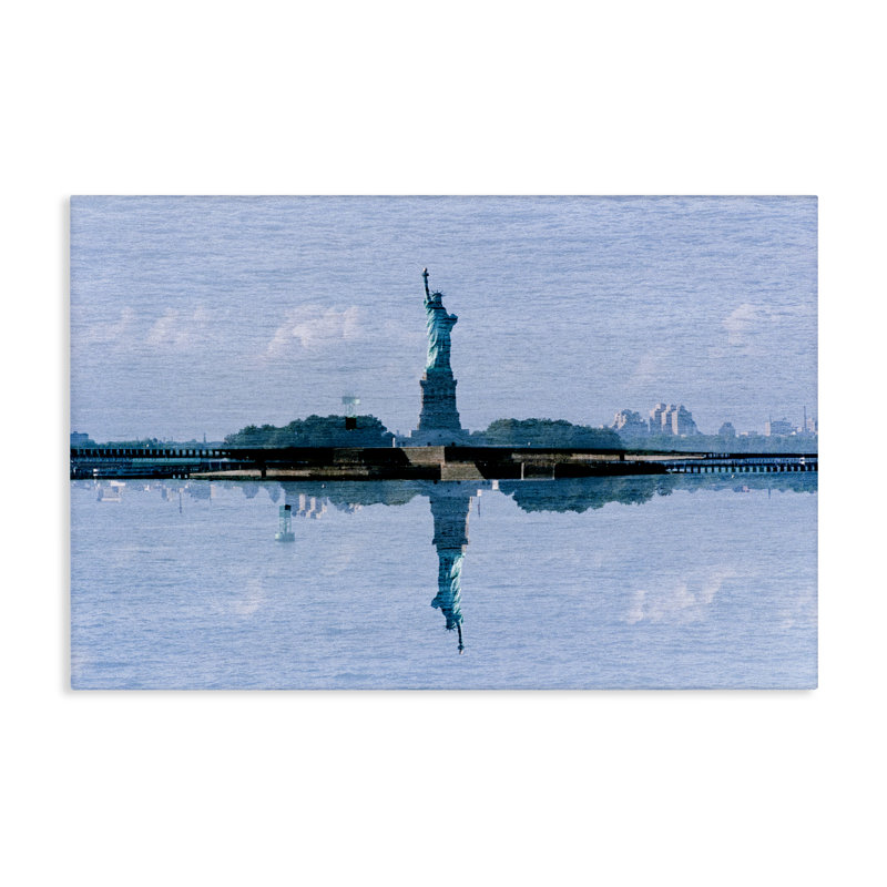 Toile symétrique réfléchissante Liberty, design par Robin Vandenabeele, H 16 po x l 24 po
