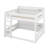 Queen Over Queen Bunk Bed With Storage Shelves & USB Ports-1999869951