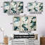 «White Leaves Charm», impression d'art mural sur feuilles-107744083-107744084